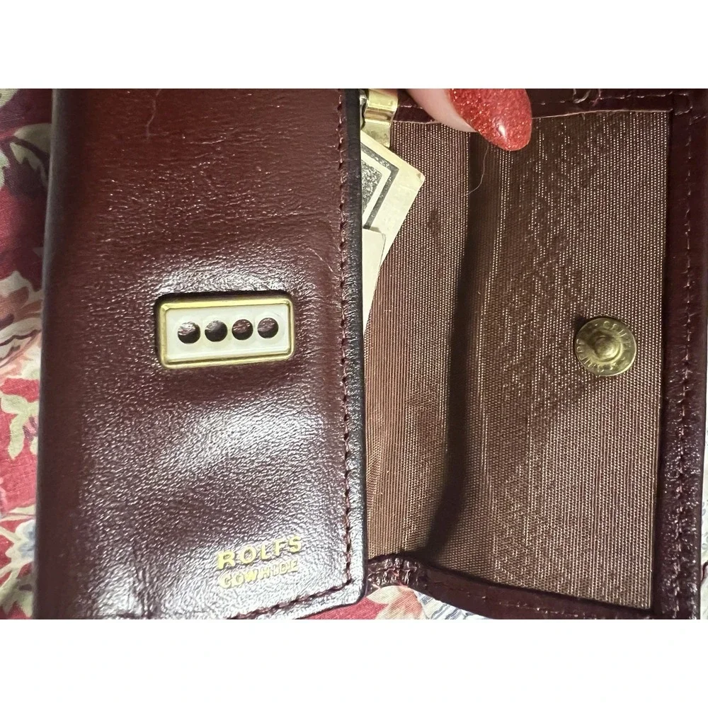 Vintage Rolfs Key‎ Kaddy Cowhide Leather Brown? Maroon? Ladysmith Ladies 6 Hooks
